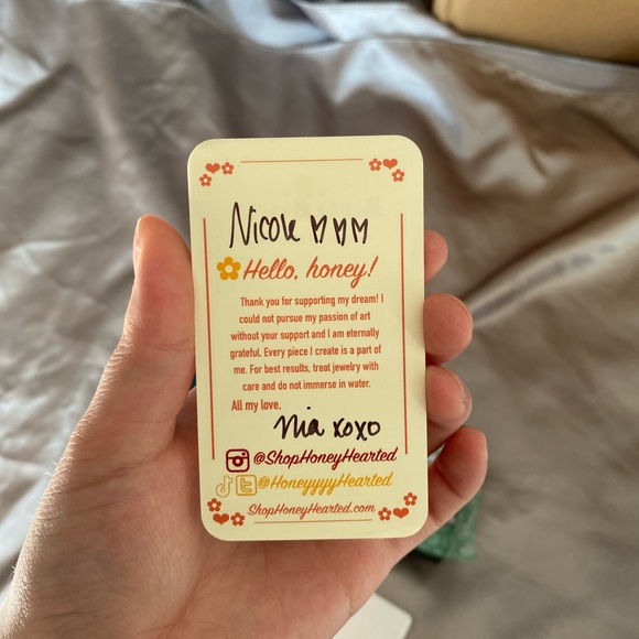 honey hearted baby valentines earrings - Picture 6 of 8